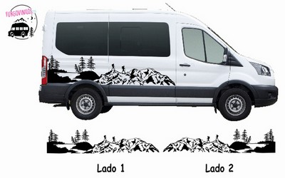 correcto tumor lluvia Vinilos para coches y furgonetas personalizadas montaña, vinilos  personalizables para tu furgo o autocaravana.